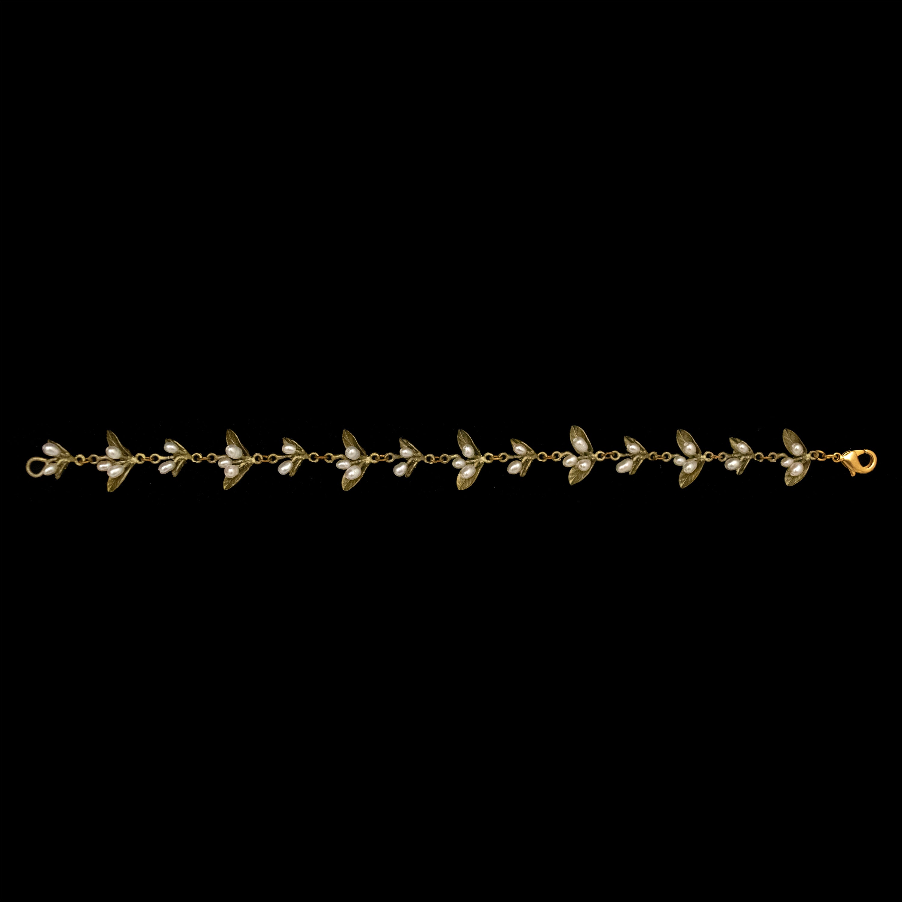 Image of the Michael Michaud Spring Vine Bracelet on a black background