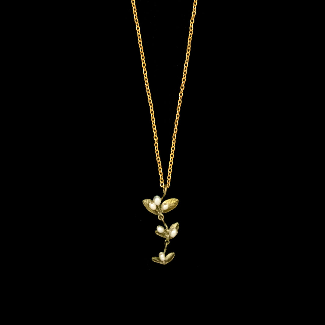 Image of the Michael Michaud Spring Vine Pendant on a black background