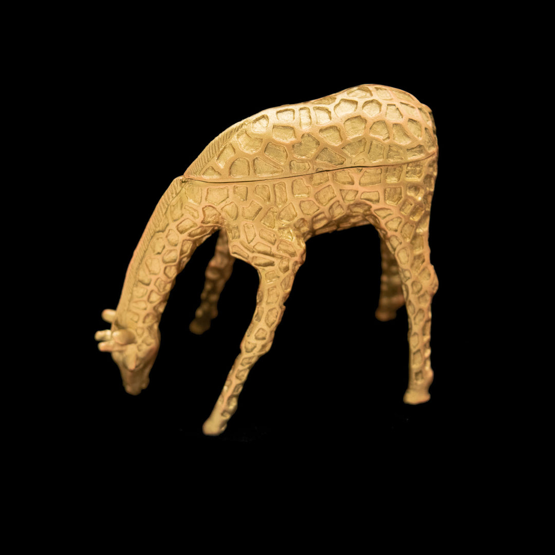 Image of the Michael Michaud Giraffe Box on a black background