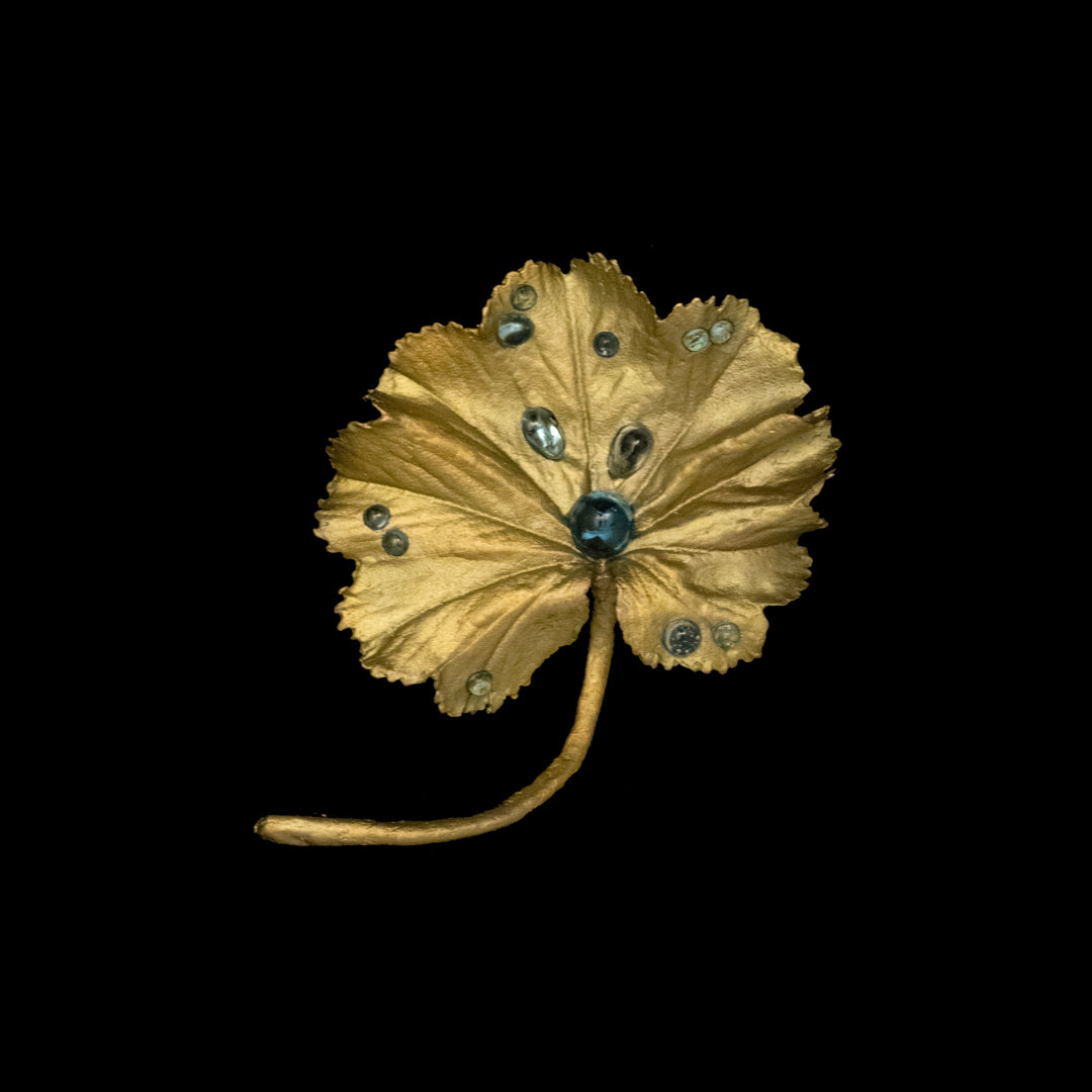 Image of the Michael Michaud Lady's Mantle Brooch - Web Exclusive on a black background