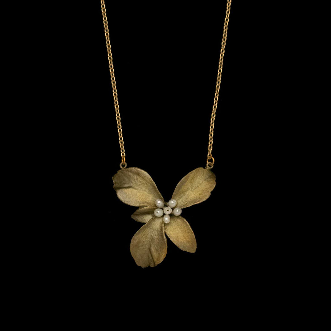 Image of the Michael Michaud Pachysandra Pendant on a black background