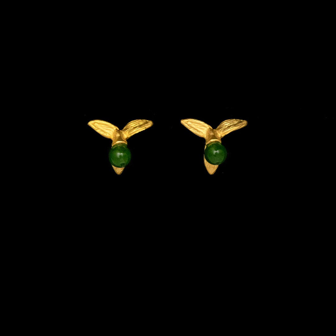 Image of the Michael Michaud Pepper Earrings - Stud Post on a black background