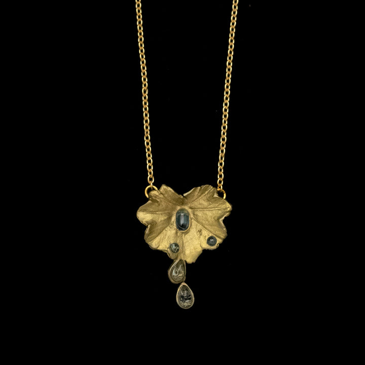 Image of the Michael Michaud Lady's Mantle Pendant - Web Exclusive on a black background