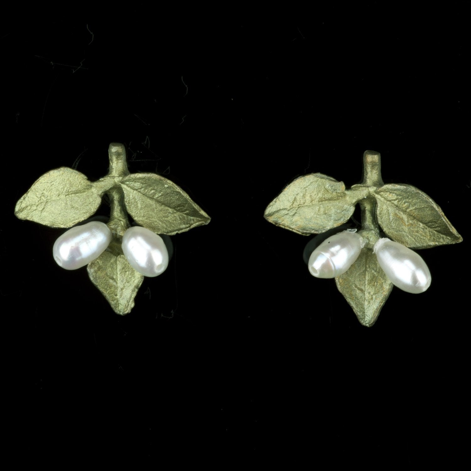 Image of the Michael Michaud Myrtle Earrings on a black background