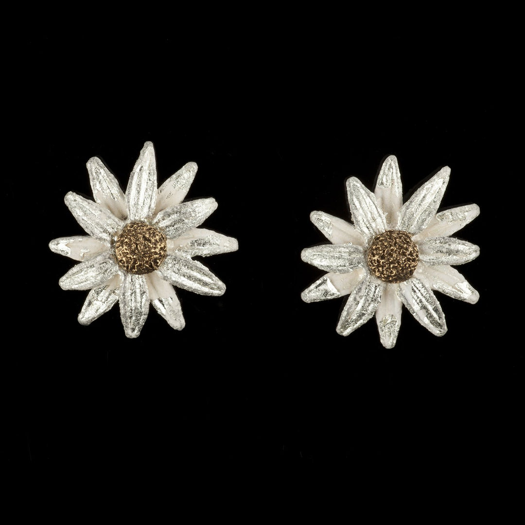 Image of the Michael Michaud Daisy Earrings - Clip on a black background