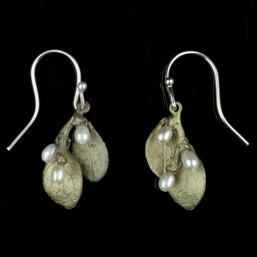 Image of the Michael Michaud Irish Thorn Earrings - Double Drop on a black background