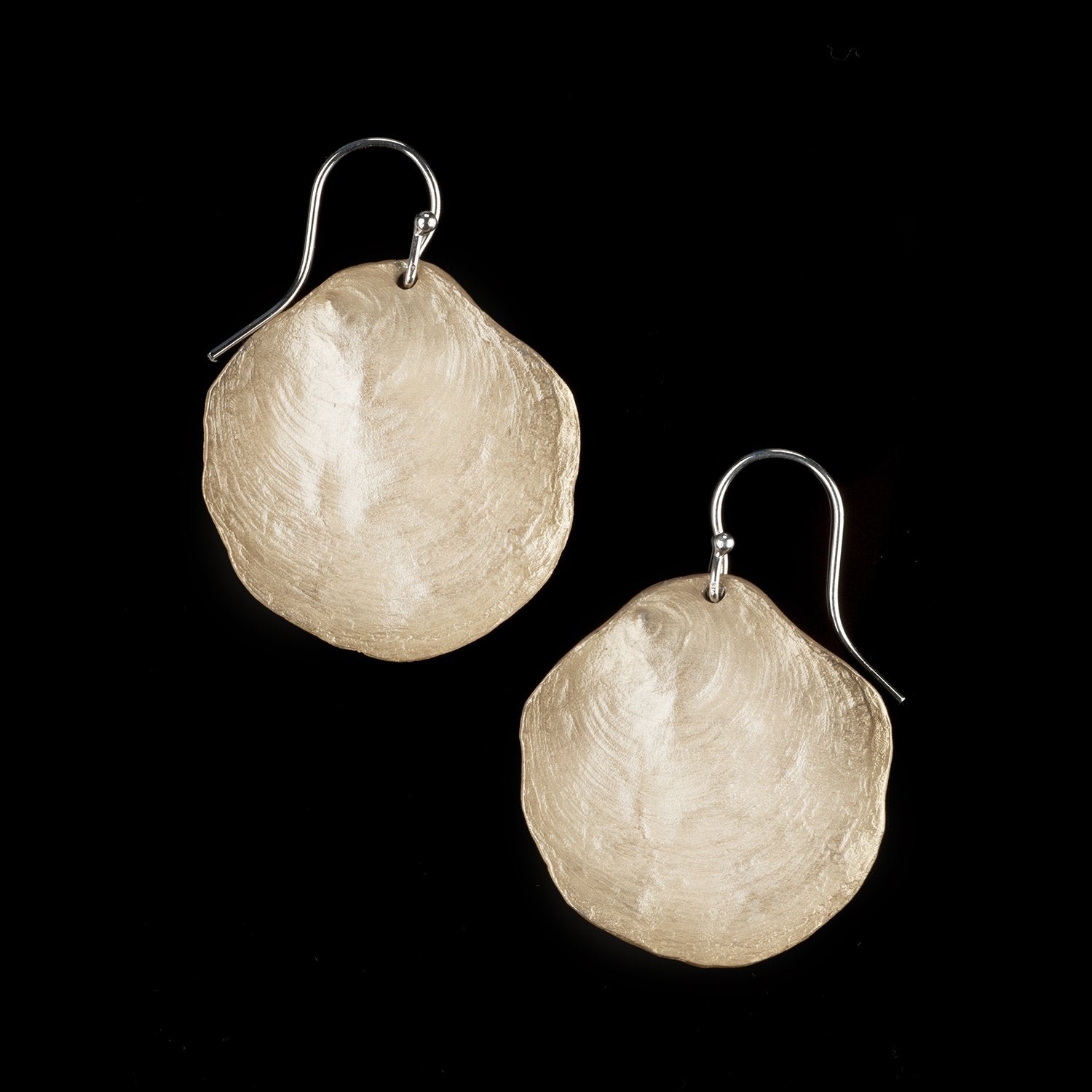 Image of the Michael Michaud La Mer Earrings - Wire Drop on a black background