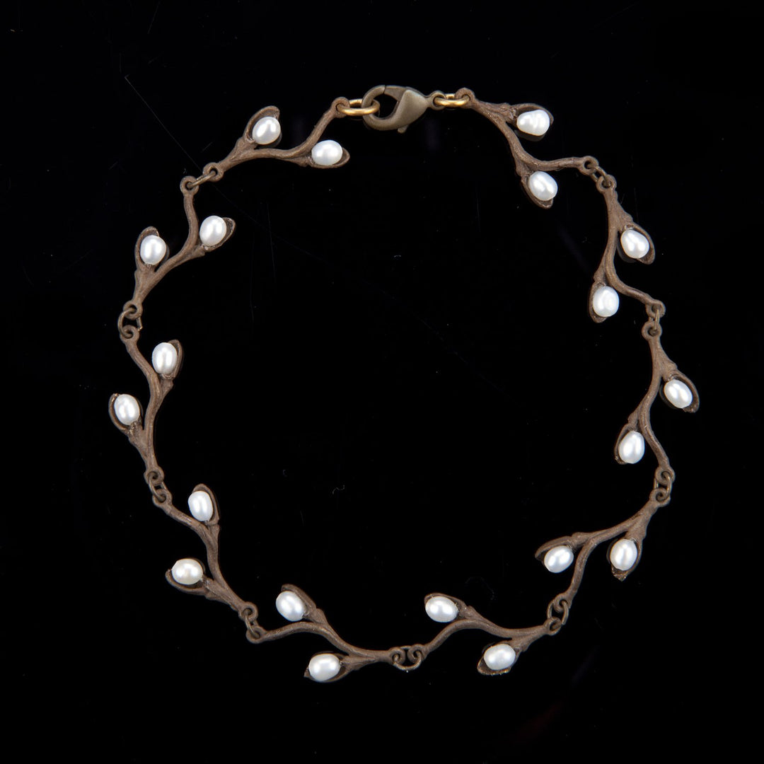 Image of the Michael Michaud Pussy Willow Bracelet on a black background