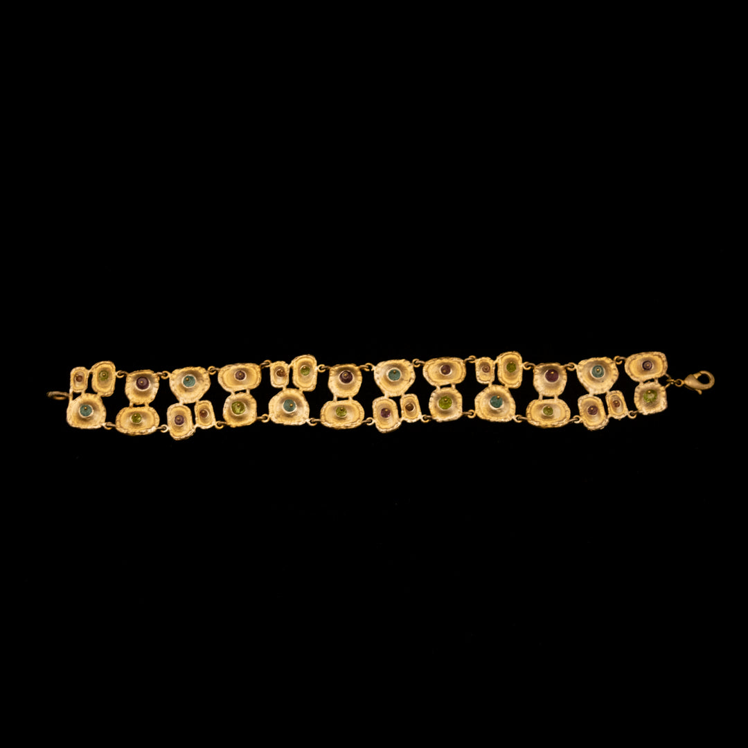 Image of the Michael Michaud Fine Sea Urchin Bracelet on a black background