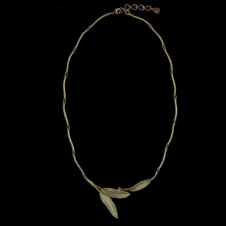 Image of the Michael Michaud Sage Necklace on a black background