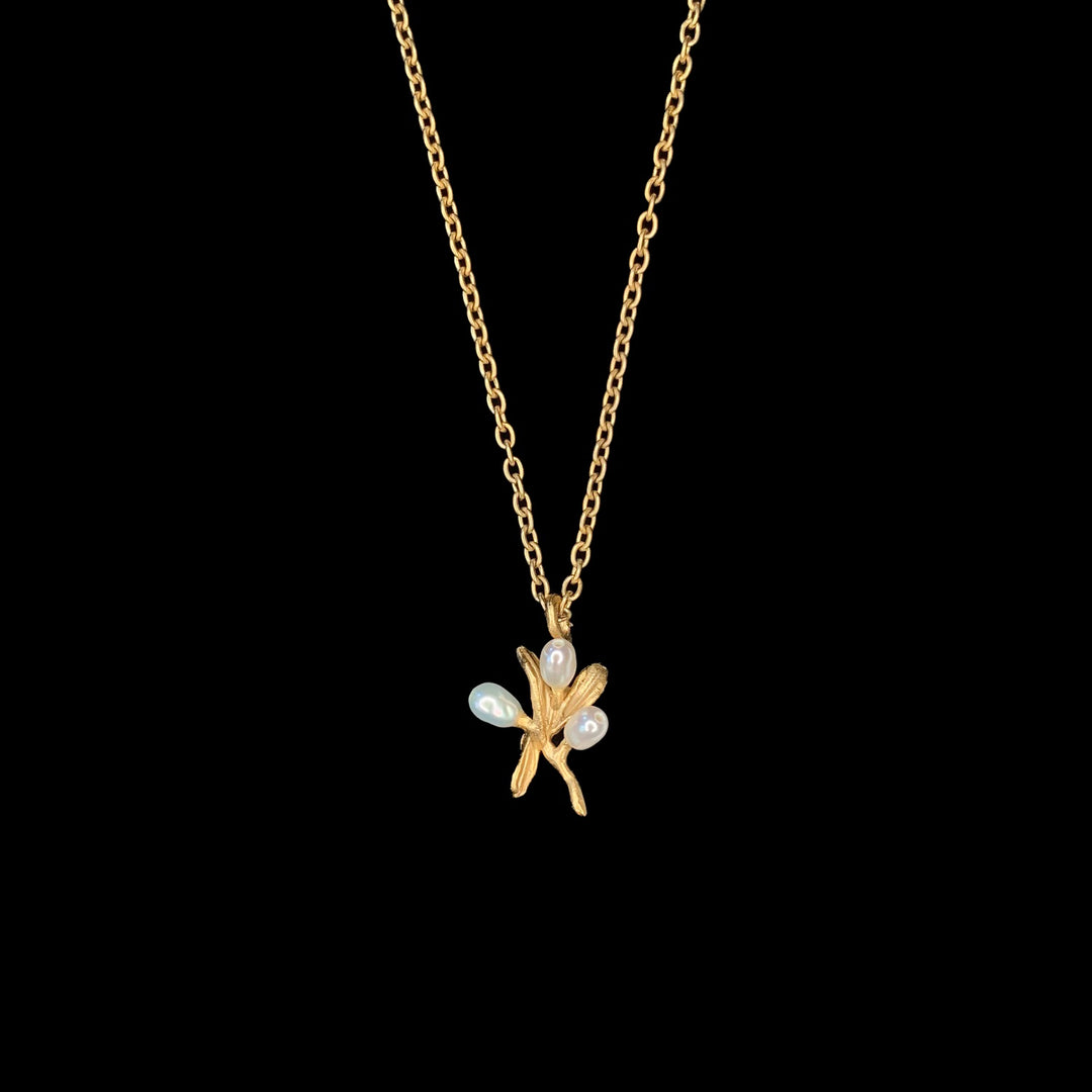 Image of the Michael Michaud Fine Night Willow Pendant - Dainty on a black background