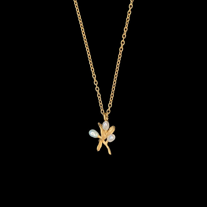 Image of the Michael Michaud Fine Night Willow Pendant - Dainty on a black background