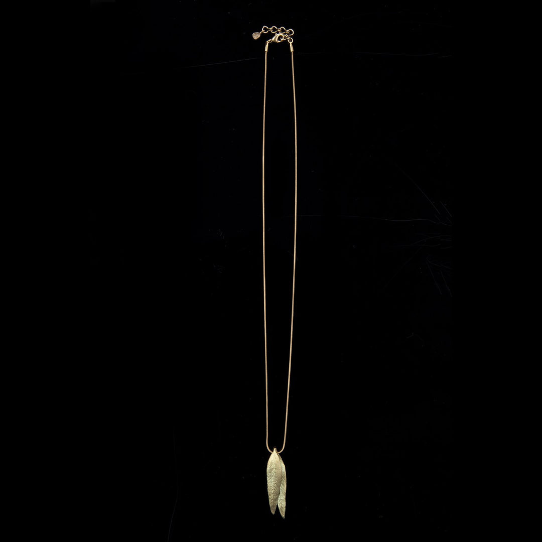 Eucalyptus Long Double Leaf Pendant