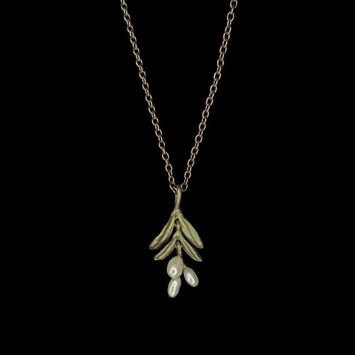 Image of the Michael Michaud Garden Vine Pendant - Dainty on a black background
