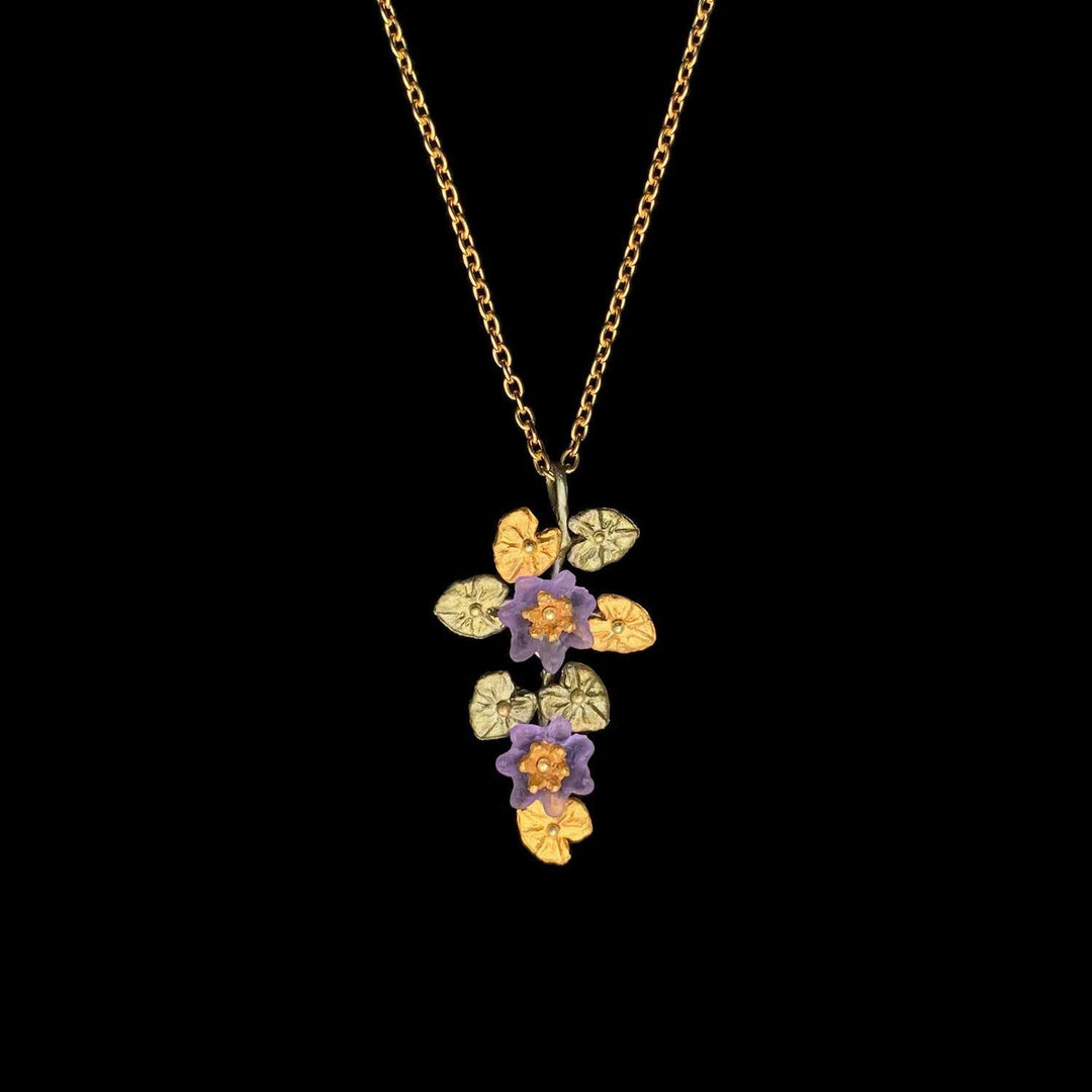 Image of the Michael Michaud Giverny Water Lilies Pendant on a black background