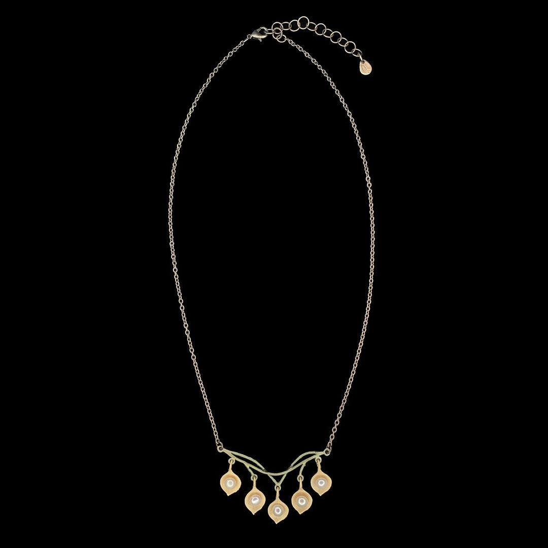Round Leaf Eucalyptus Necklace - Bar