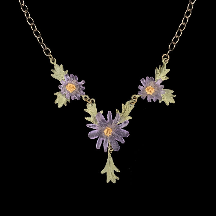 Image of the Michael Michaud Aster Necklace on a black background