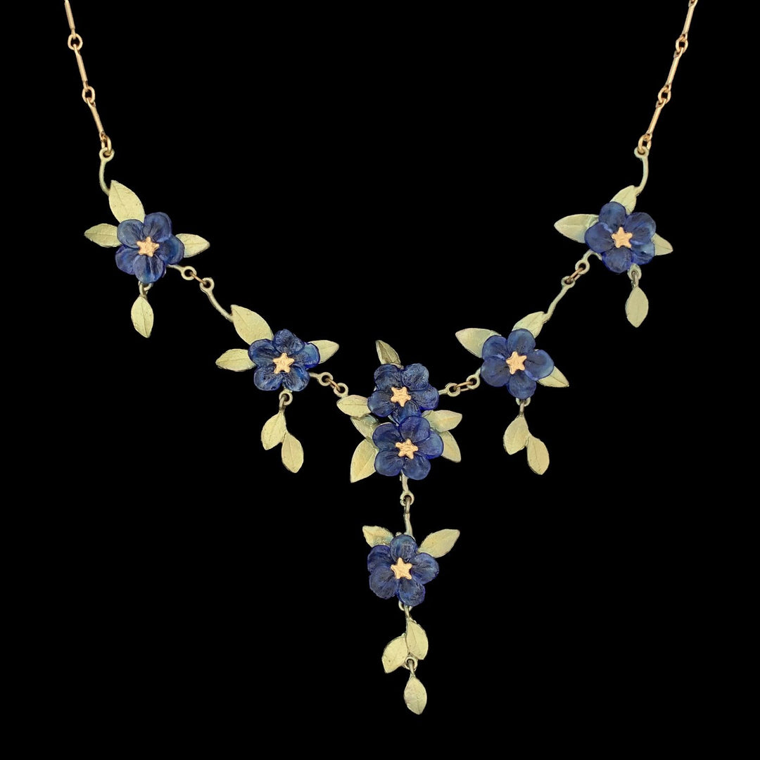Image of the Michael Michaud Blue Violet Necklace on a black background