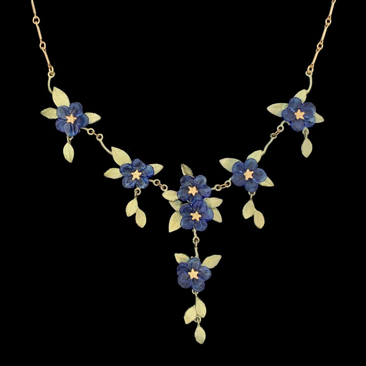 Image of the Michael Michaud Blue Violet Necklace on a black background