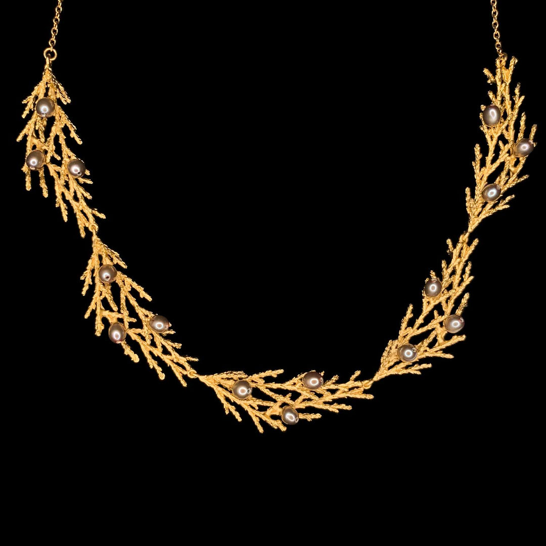 Image of the Michael Michaud Juniper Necklace on a black background
