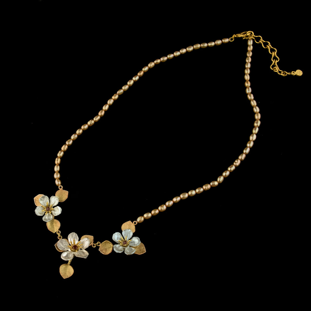 Image of the Michael Michaud Fine Survivor Tree Statement Necklace on a black background