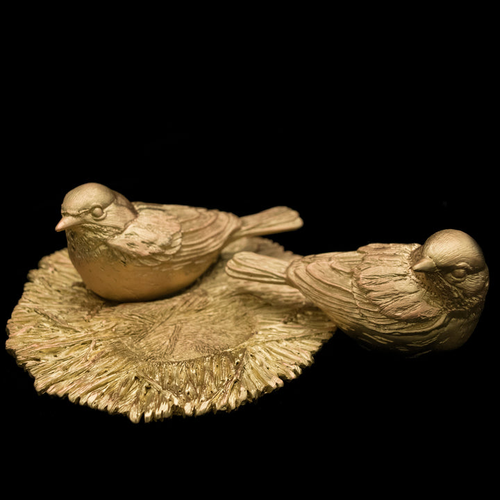 Image of the Michael Michaud Kirtland Warbler Salt & Pepper Shakers on a black background