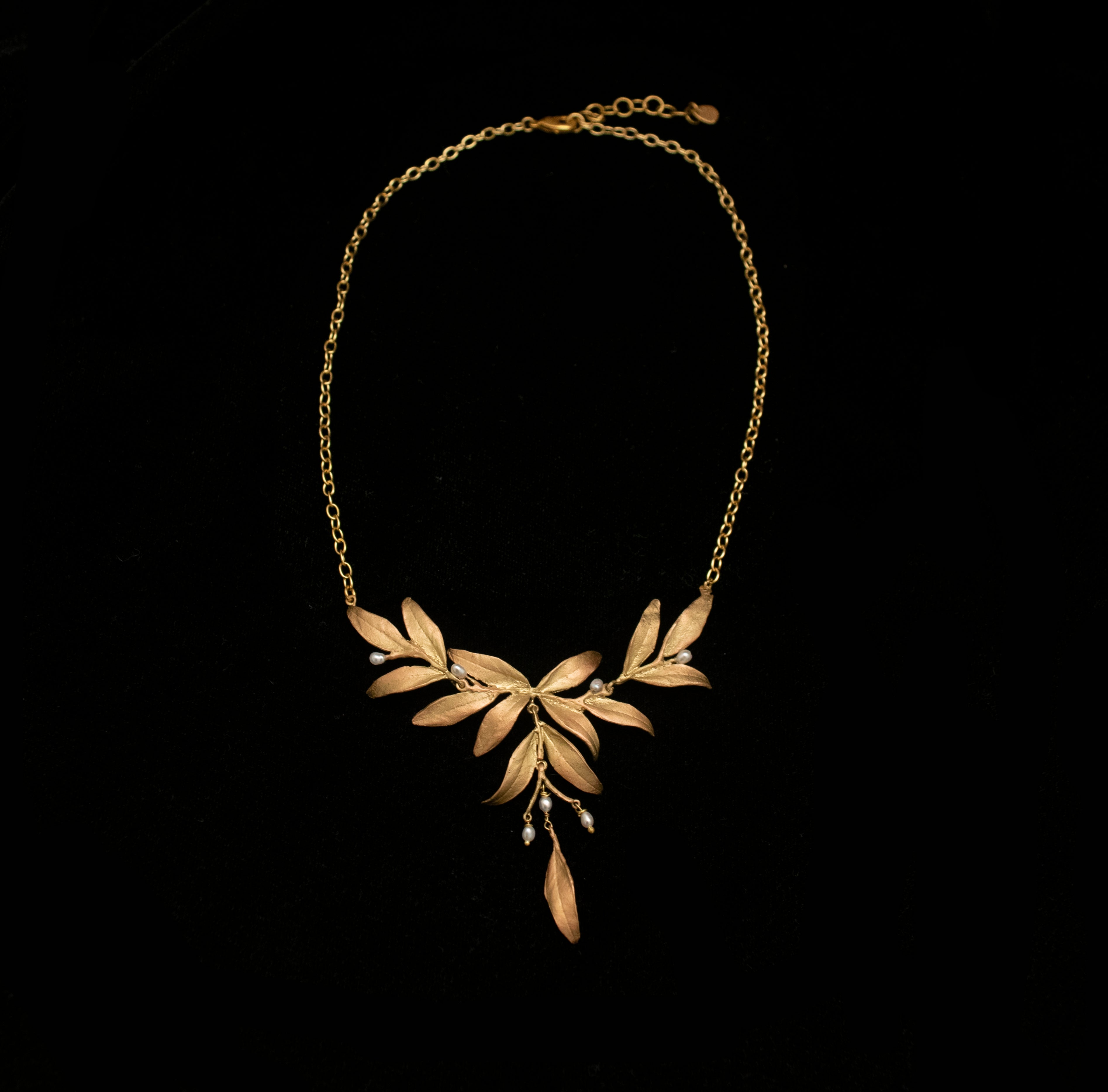 Image of the Michael Michaud Tapestry Statement Necklace on a black background