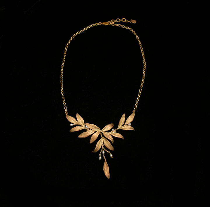Image of the Michael Michaud Tapestry Statement Necklace on a black background