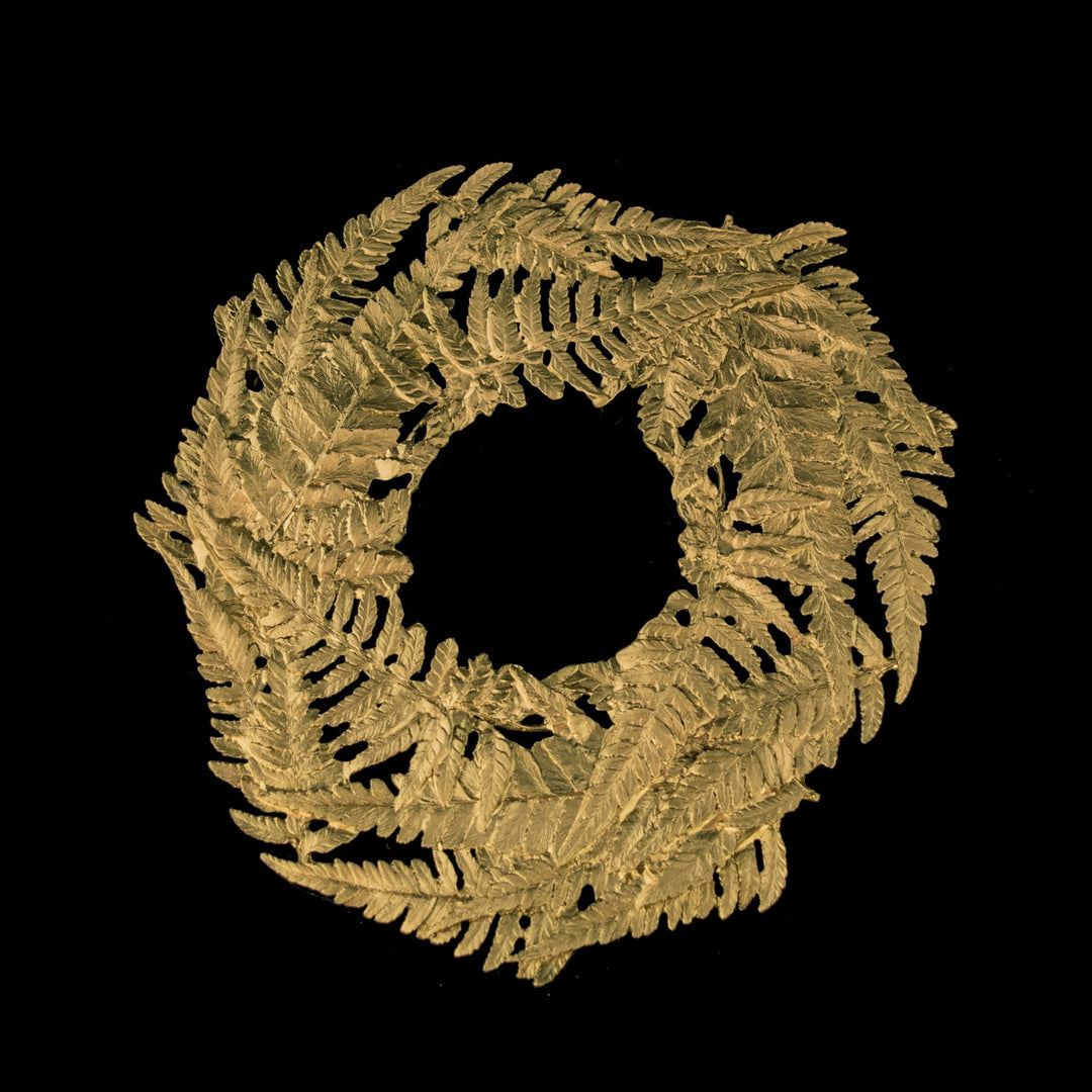 Image of the Michael Michaud Fern Trivet on a black background